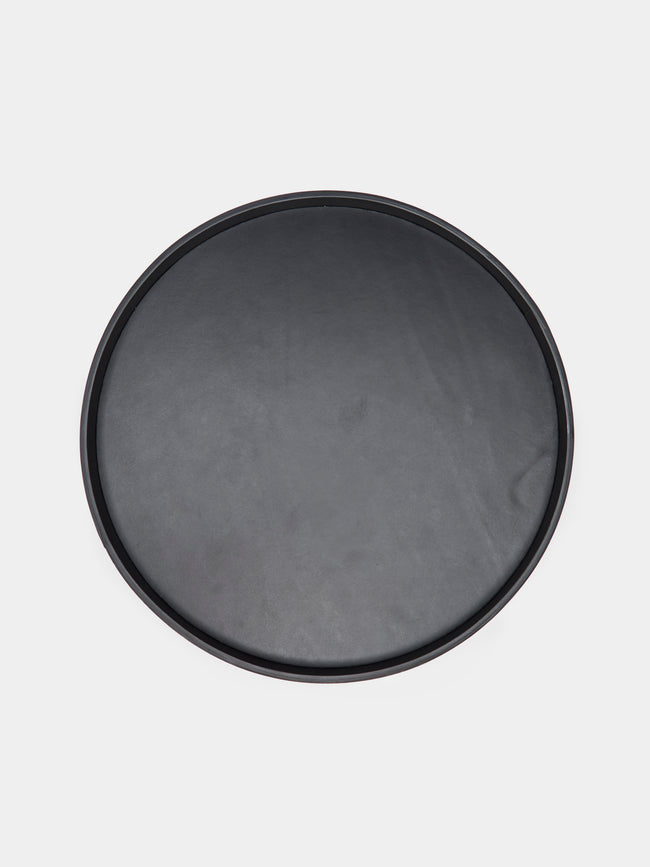 Les Few - Armance Leather Round Tray -  - ABASK