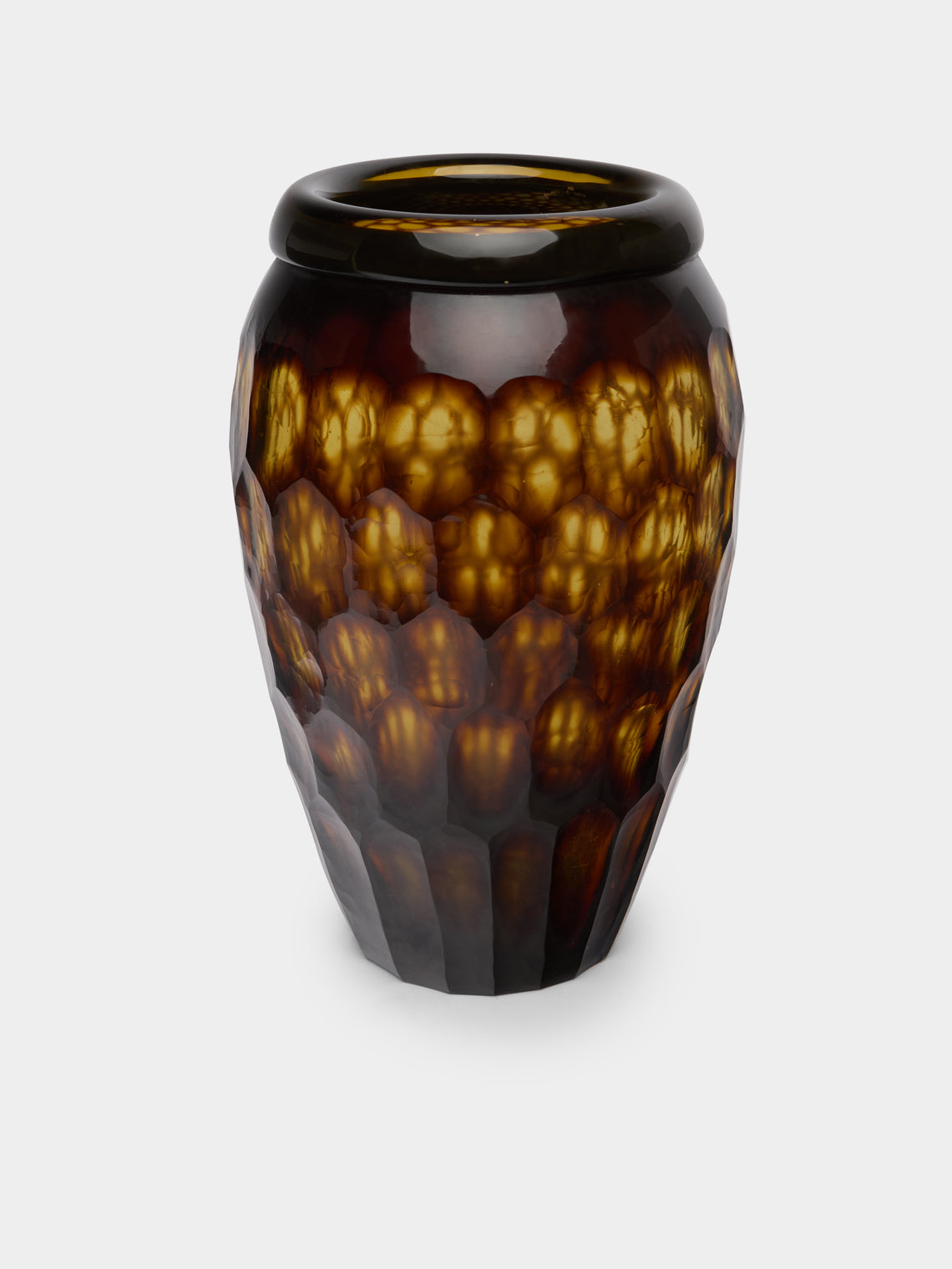 Antique and Vintage - 1970s Etched Murano Glass Vase -  - ABASK - 