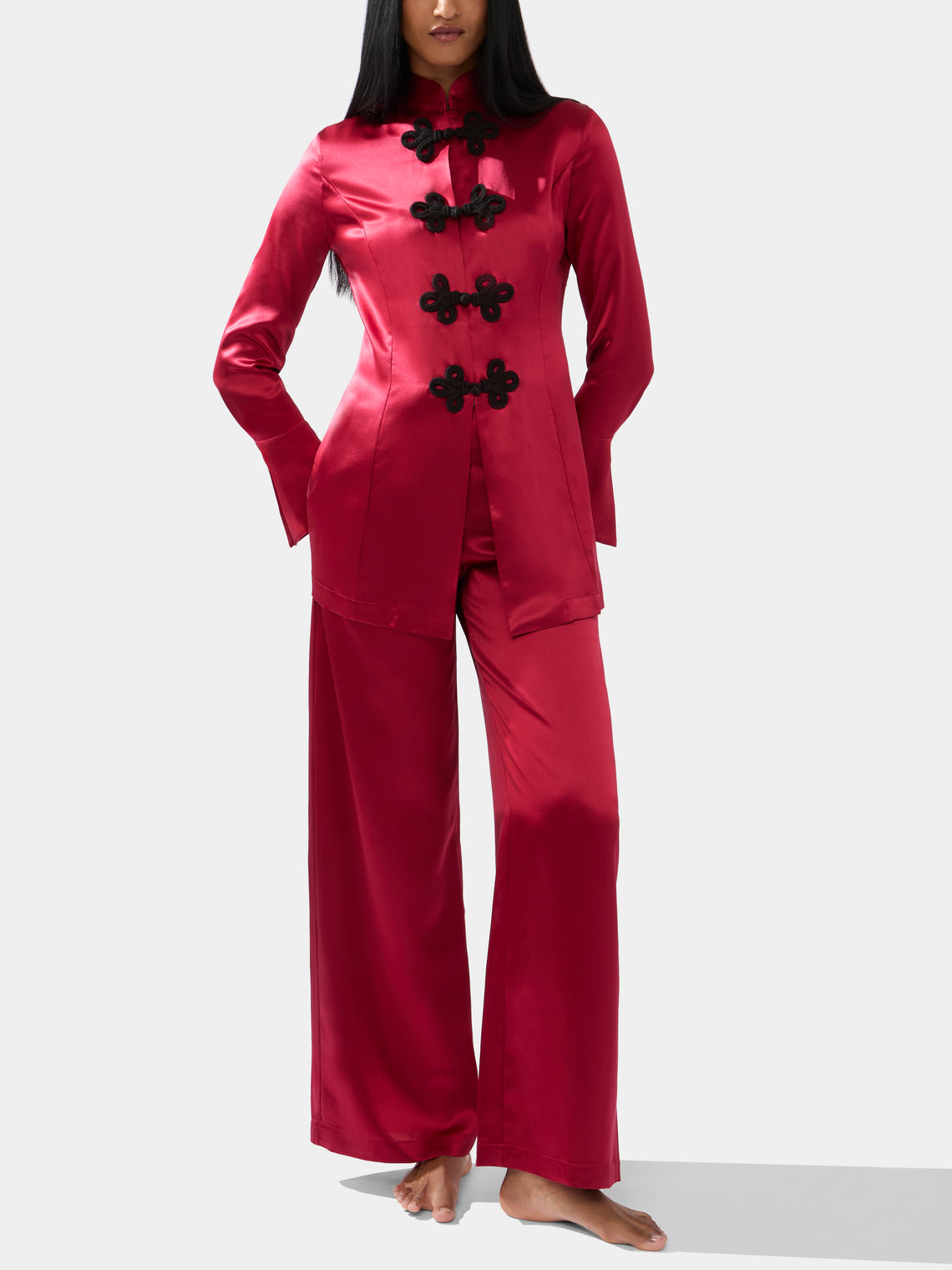 Loretta Caponi - Azalea Silk Pyjama Set -  - ABASK