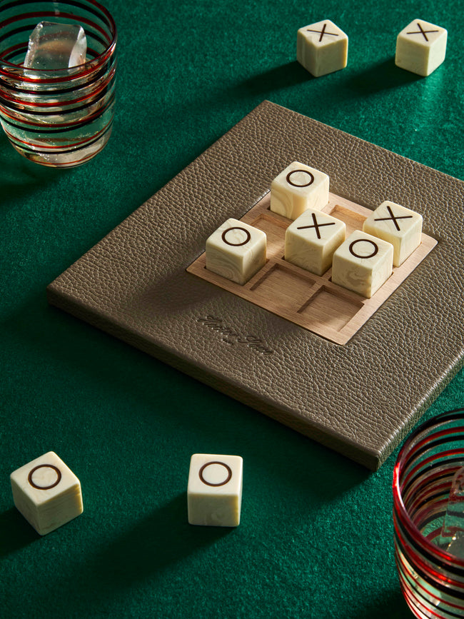 Hector Saxe - Leather Tic Tac Toe Set -  - ABASK