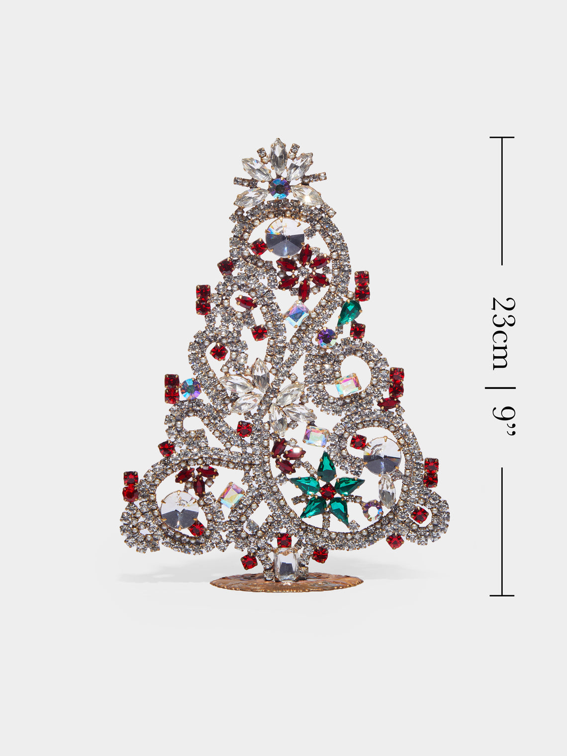 Antique and Vintage - 1930s Czech Jewelled Medium Christmas Tree -  - ABASK