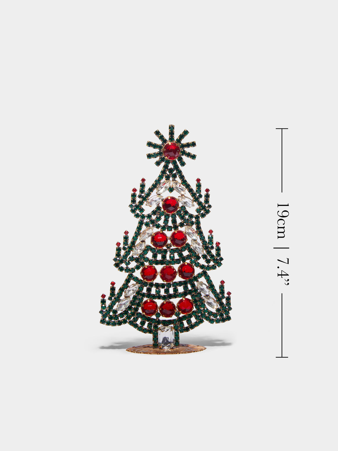 Antique and Vintage - 1930s Czech Jewelled Small Christmas Tree -  - ABASK