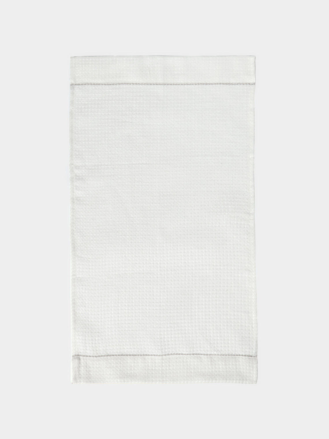 Volga Linen - Liège Hem-Stitch Linen Hand Towels (Set of 4) -  - ABASK