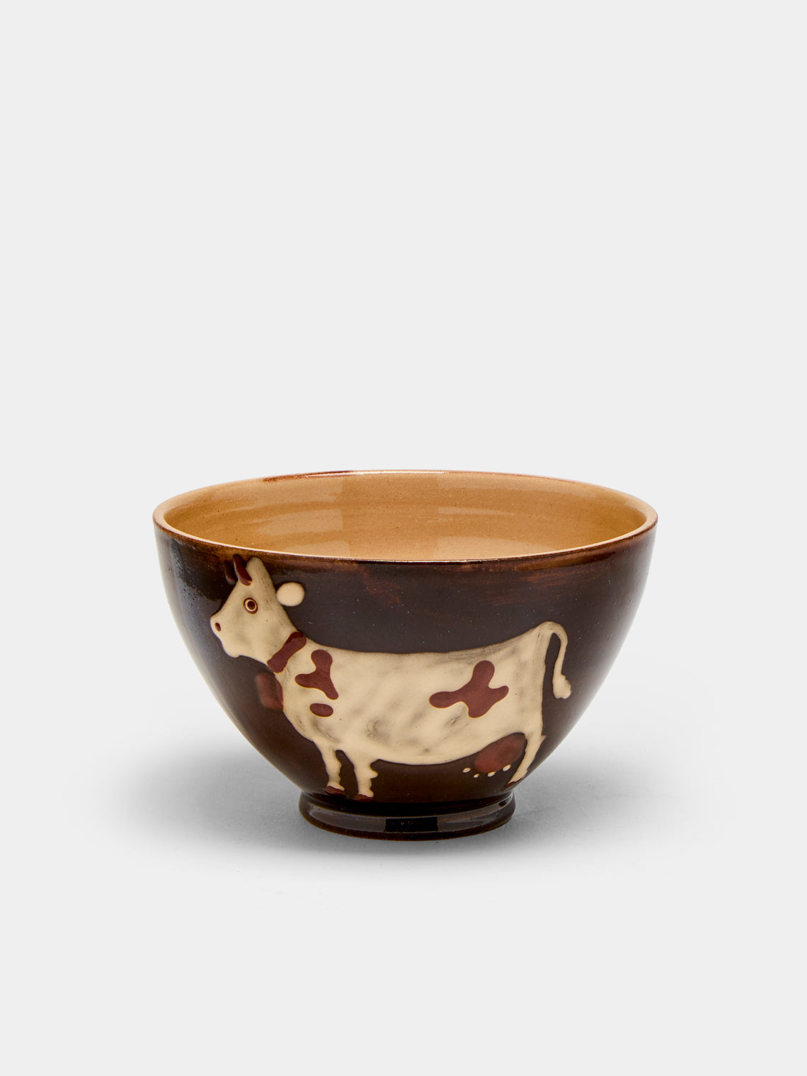 Poterie d’Évires - Cows Hand-Painted Ceramic Cereal Bowls (Set of 4) -  - ABASK