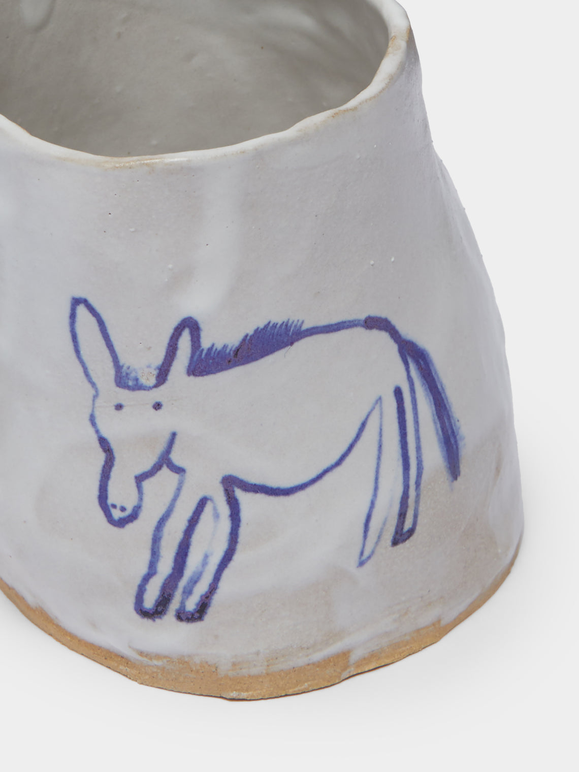 Liz Rowland - Donkey Hand-Painted Ceramic Mug -  - ABASK