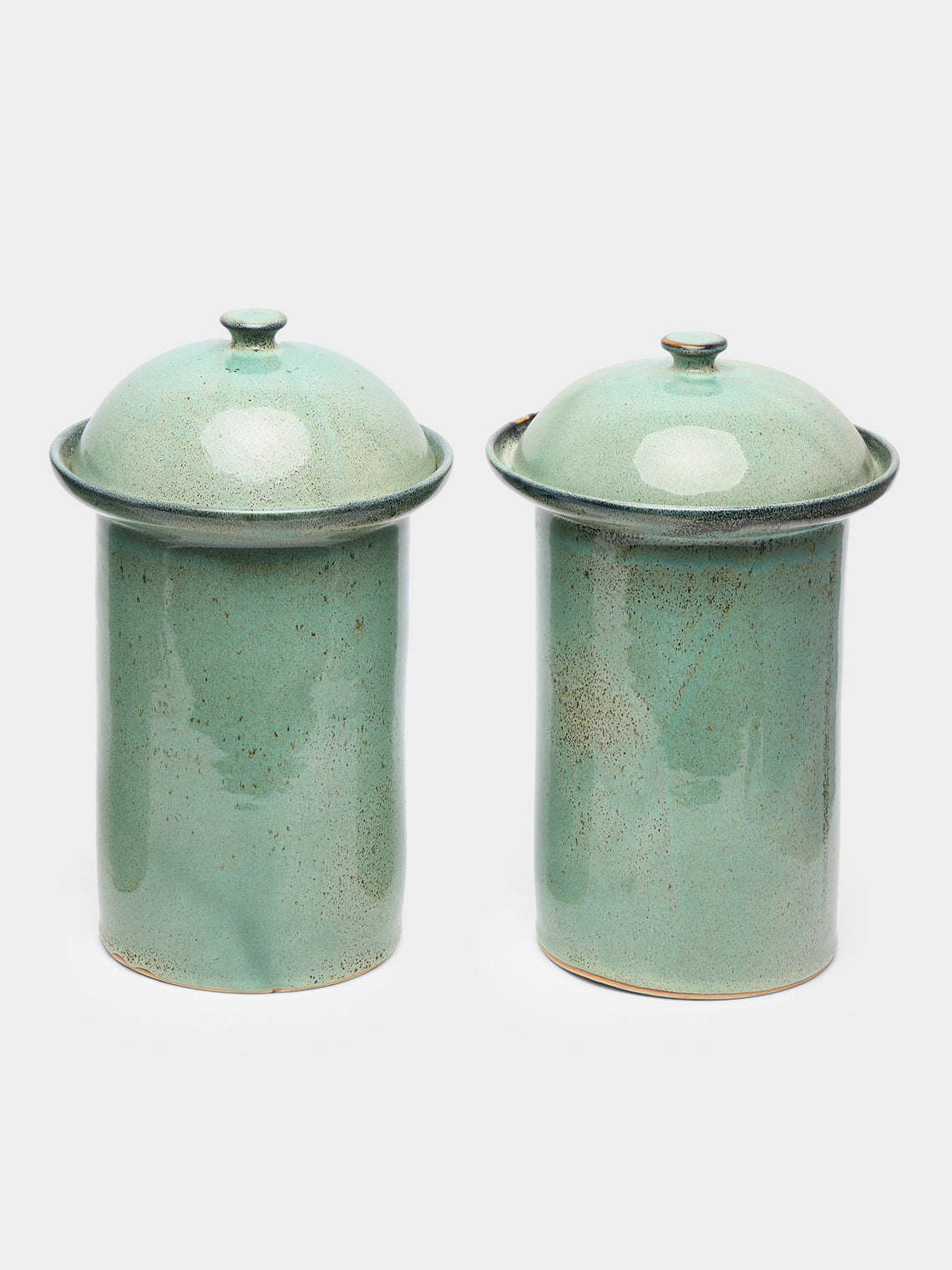 Mervyn Gers Ceramics - Hand-Glazed Ceramic Lidded Pots (Set of 2) -  - ABASK - 