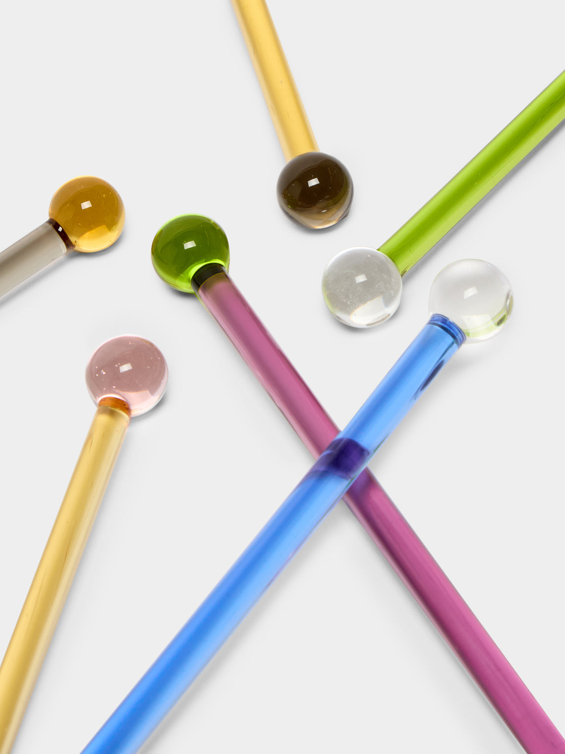 Yali Glass - Classic Hand-Blown Murano Glass Cocktail Stirrers -  - ABASK