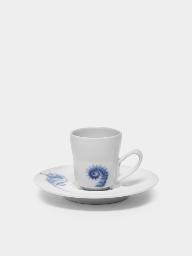 Hering Berlin - Ocean Porcelain Espresso Cup and Saucer -  - ABASK - 