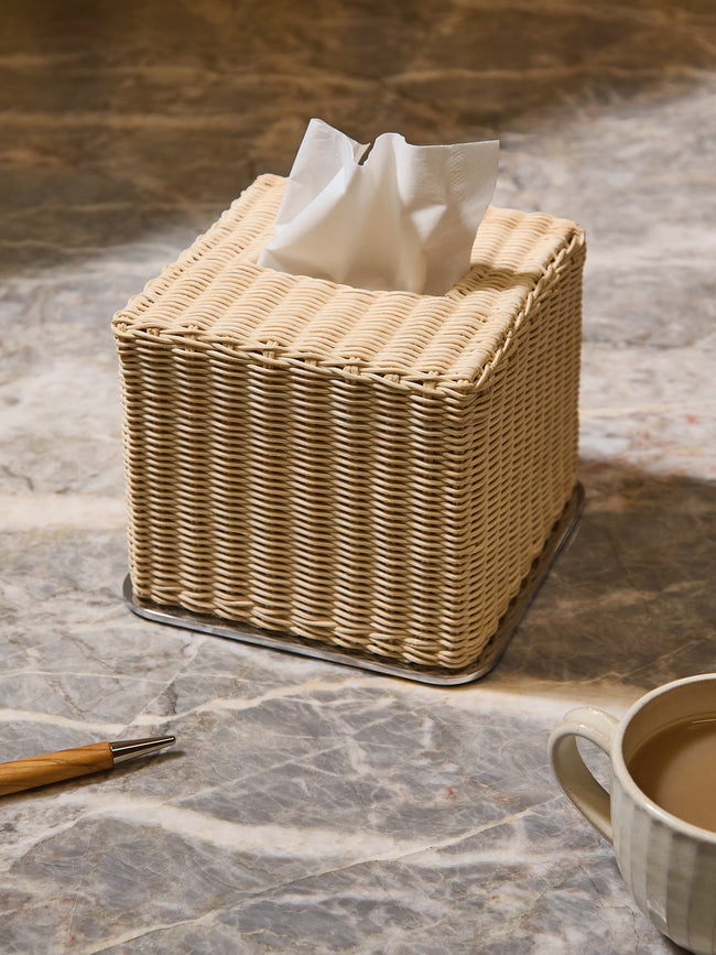 Giobagnara - Amiens Rattan Tissue Box -  - ABASK