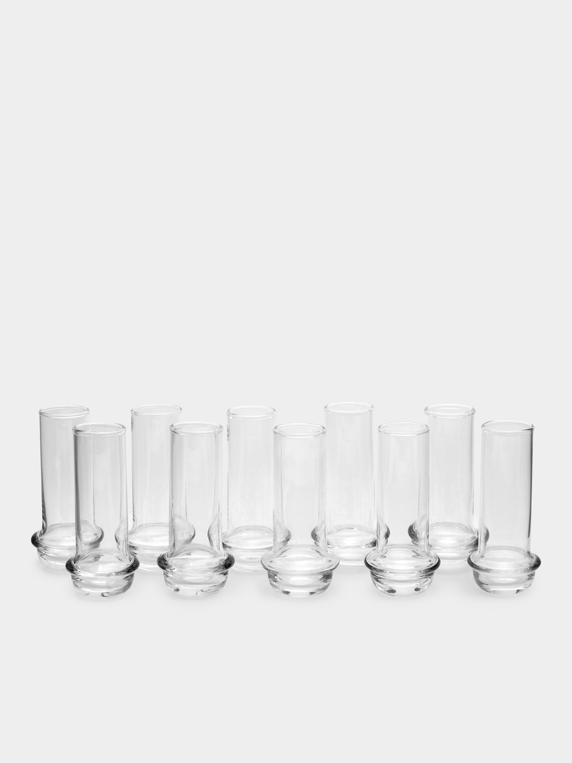 Antique and Vintage - Mid-Century Carl Auböck for Ostovics Culinar Decanter & Liqueur Glasses (Set of 10) -  - ABASK