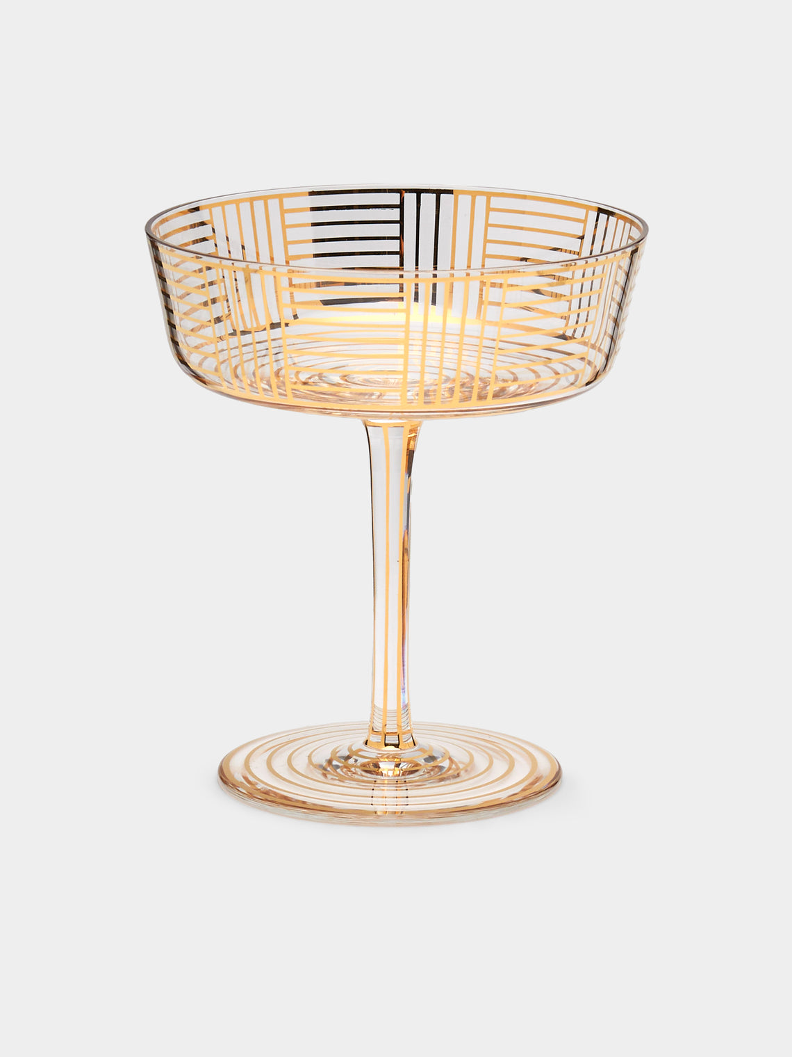 Lobmeyr - Series B Hand-Painted Crystal Champagne Coupe -  - ABASK - 