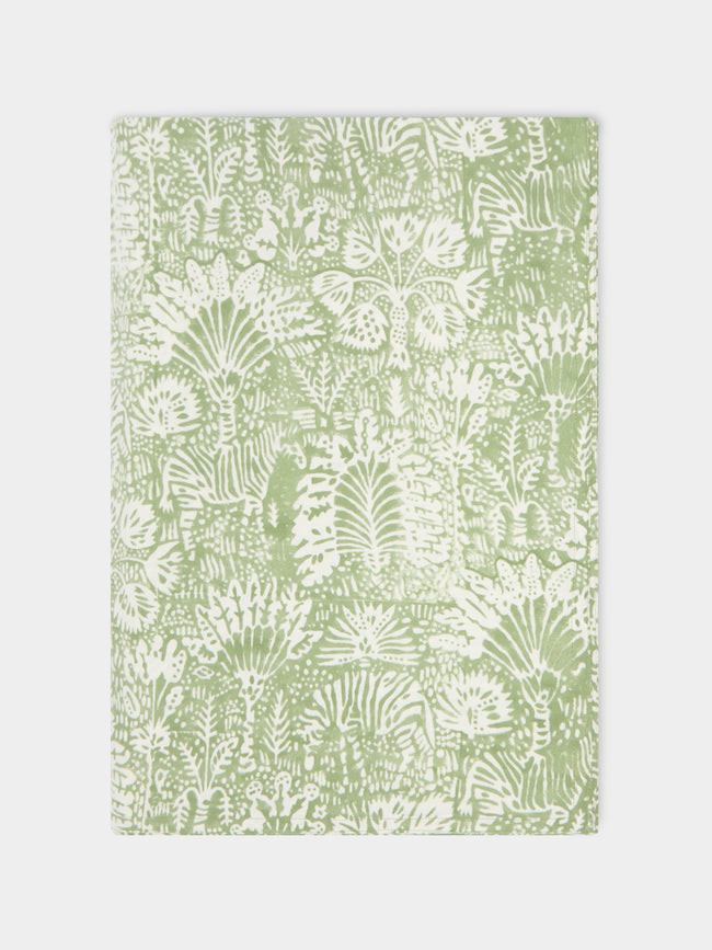 The Table Love - The Savanna Block-Printed Linen Large Tablelcoth -  - ABASK - 