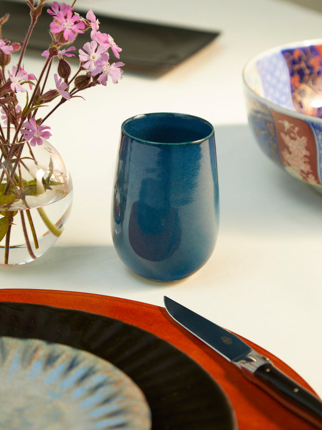 Mervyn Gers Ceramics - Hand-Glazed Ceramic Tall Cups (Set of 4) -  - ABASK