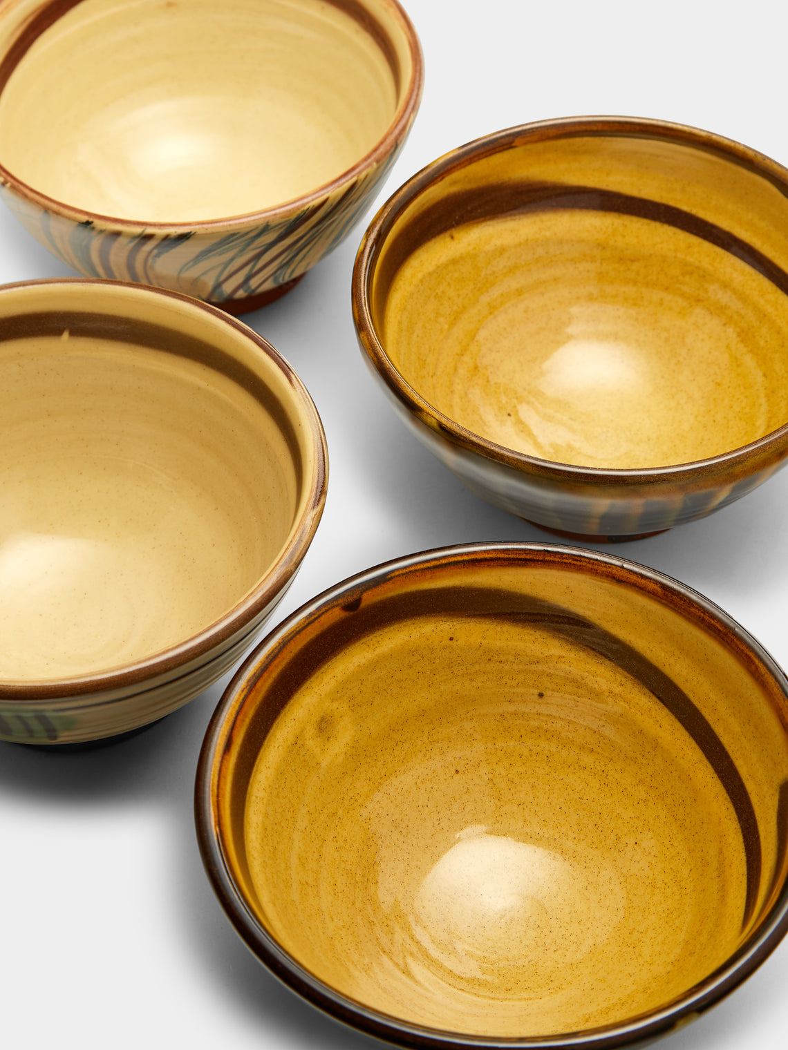 Mike Parry - Slipware Cereal Bowls (Set of 4) -  - ABASK