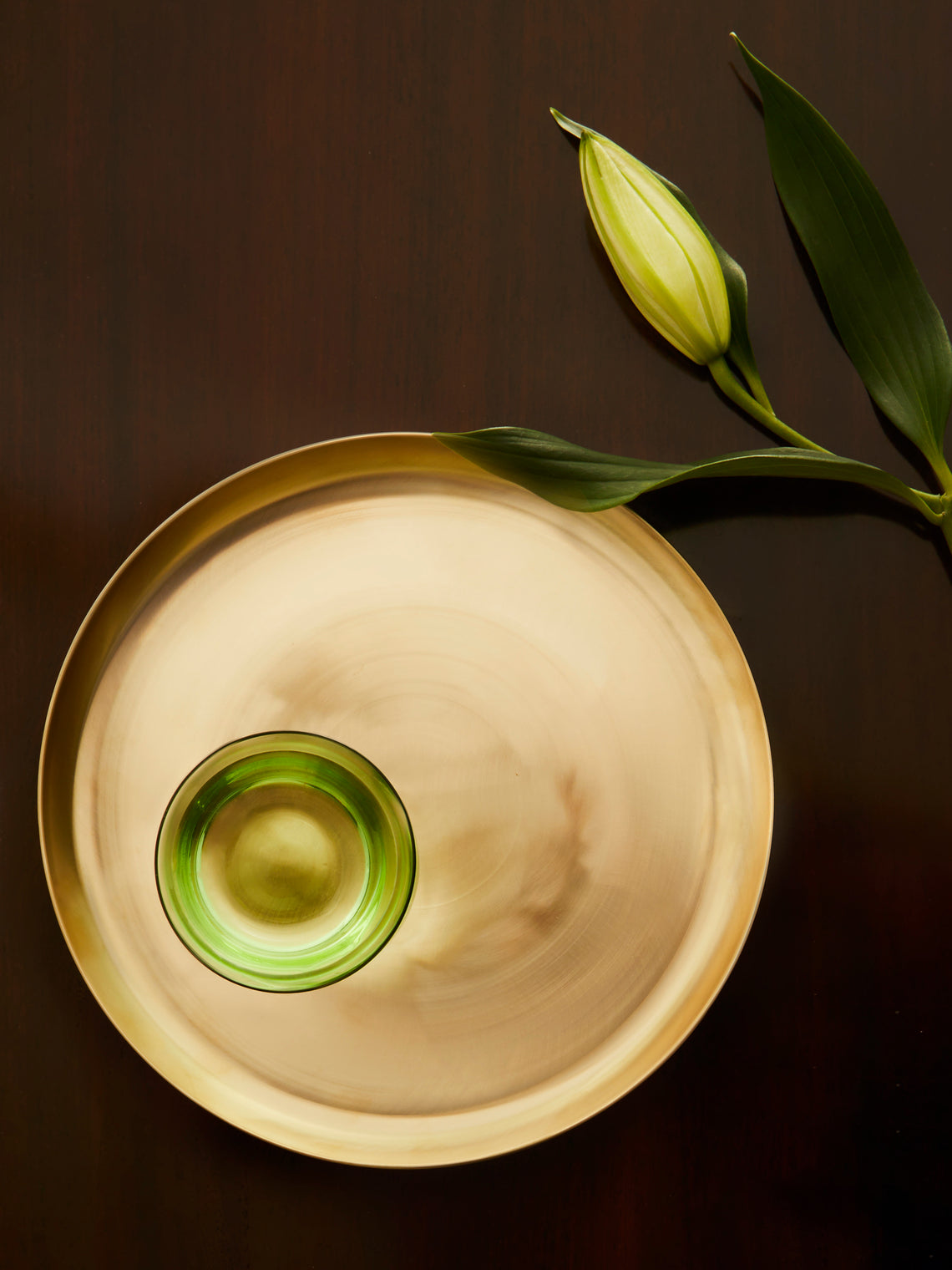 Jong Duk Lee - Bangjia Brass Round Tray -  - ABASK