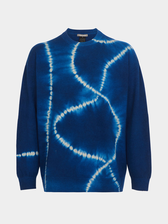 Suzusan - Shibori Cashmere Seamless Wide Crew-Neck Sweater | Size: M -  - ABASK - 