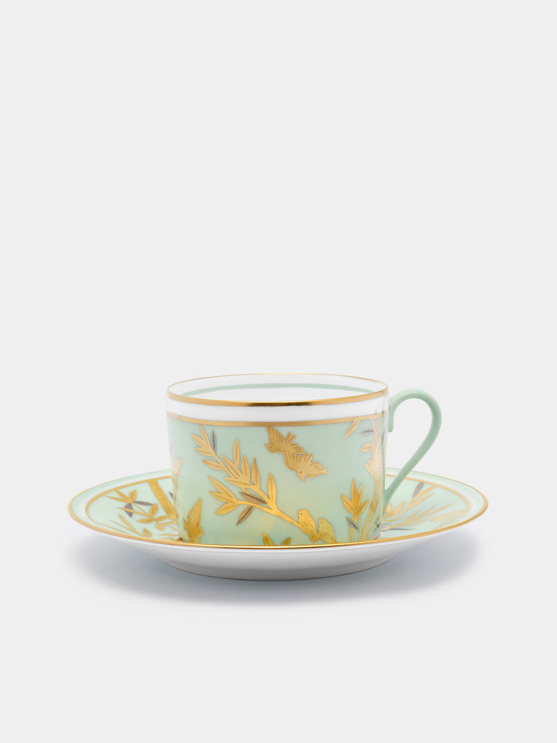 Pinto Paris - Envol Hand-Painted Porcelain Teacup and Saucer -  - ABASK - 