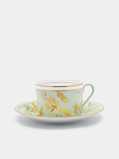 Pinto Paris - Envol Hand-Painted Porcelain Teacup and Saucer -  - ABASK - 