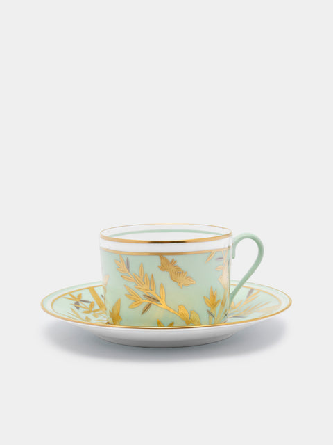 Pinto Paris - Envol Hand-Painted Porcelain Teacup and Saucer -  - ABASK - 