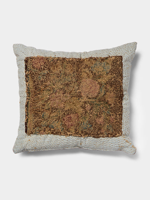 By Walid - 17th-Century Flemish Tapestry Linen Cushion -  - ABASK - 