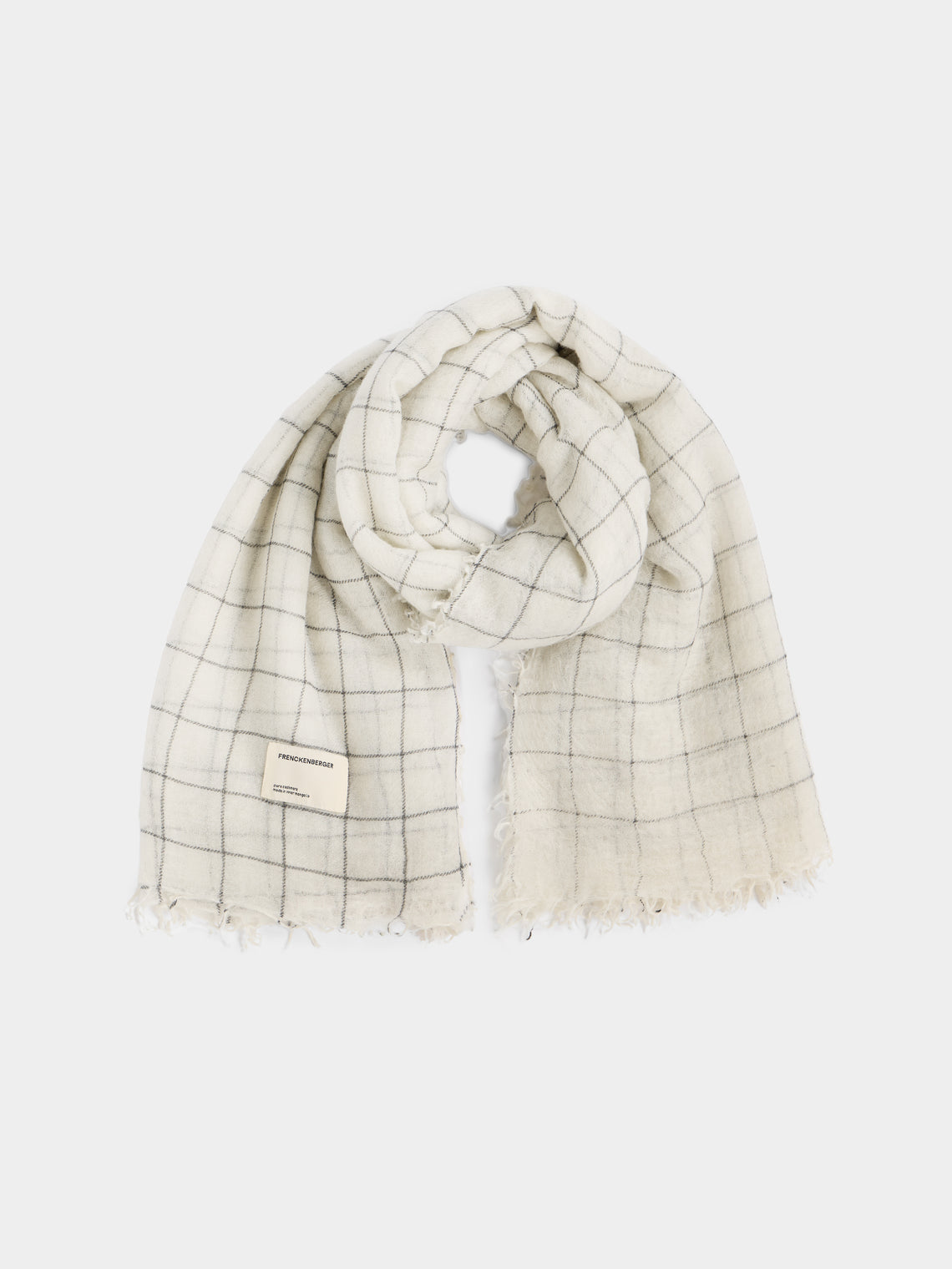 Frenckenberger - Woven Cashmere Medium Scarf -  - ABASK - 