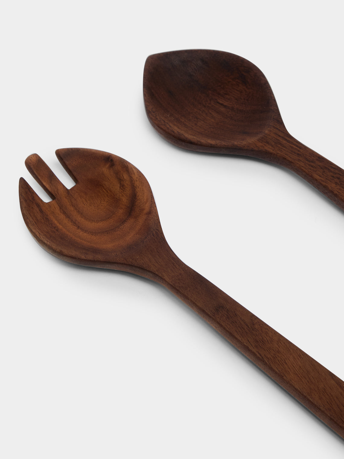 The Wooden Palate - Black Walnut Salad Servers -  - ABASK