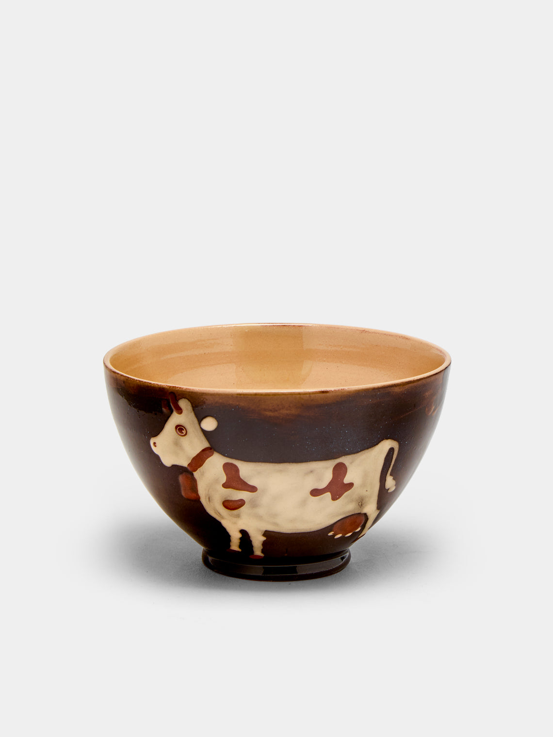 Poterie d’Évires - Cows Hand-Painted Ceramic Cereal Bowls (Set of 4) -  - ABASK