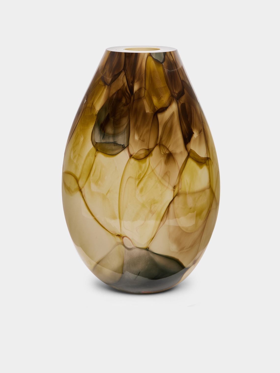 David Valner - Aquarelle Hand-Blown Glass Tall Vase -  - ABASK - 