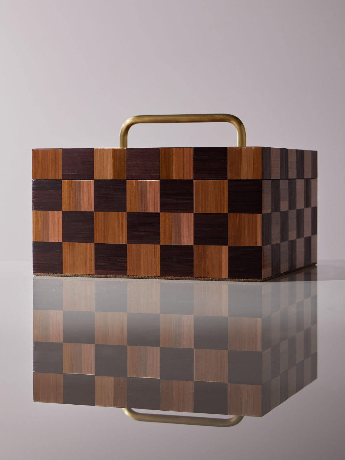 Ruda Studio - Weave Rye Straw Inlay Wood Box -  - ABASK