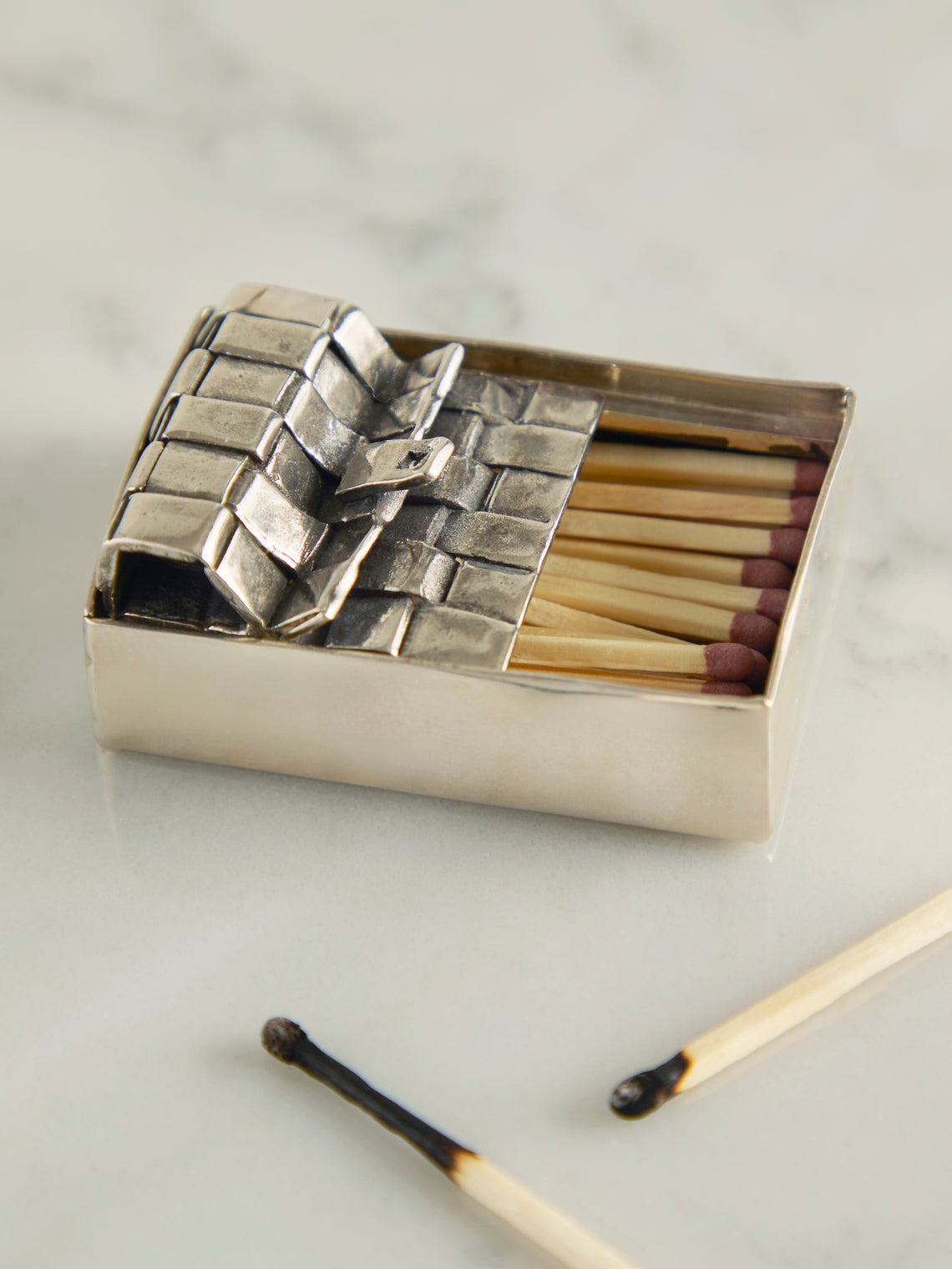 Heath Wagoner - Sardine Tin Sterling Silver Matchbox -  - ABASK