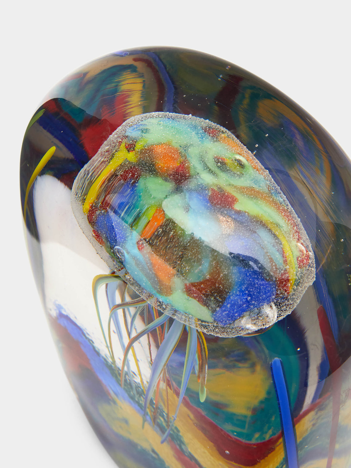 Antique and Vintage - 1980s Jellyfish Murano Glass Paperweight -  - ABASK