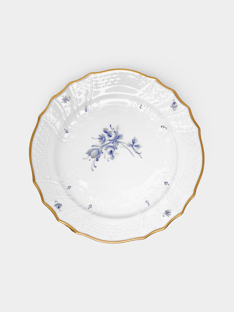 Antique and Vintage - 1960s Lorenz Hutschenreuther Hand-Painted Porcelain Dinner Plates (Set of 12) -  - ABASK - 