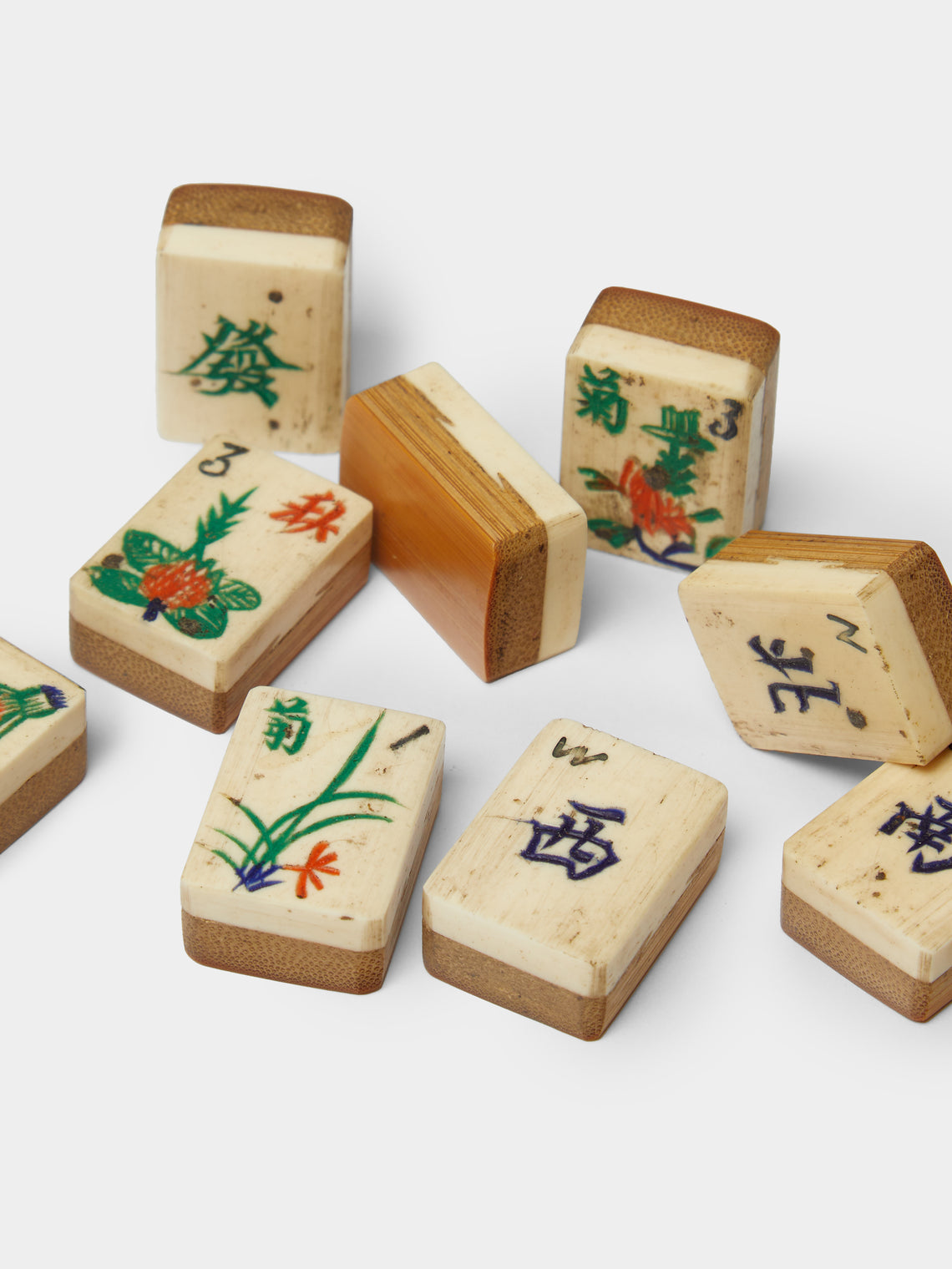 Antique and Vintage - 1924 Chinese Dragon Wood Mahjong Set -  - ABASK