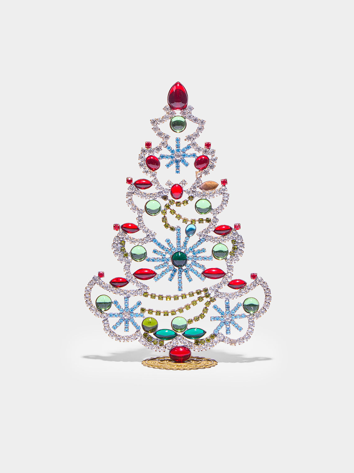 Antique and Vintage - 1930s Czech Jewelled Small Christmas Tree -  - ABASK - 