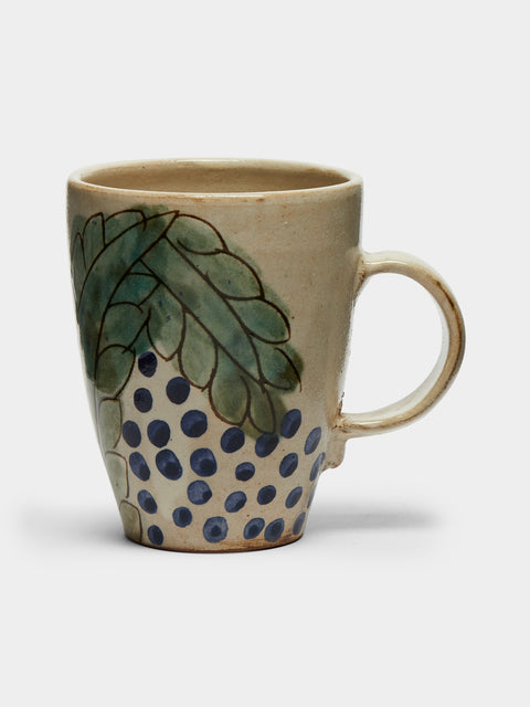 Anut Cairo - Leaves Hand-Painted Ceramic Mugs (Set of 4) -  - ABASK - 