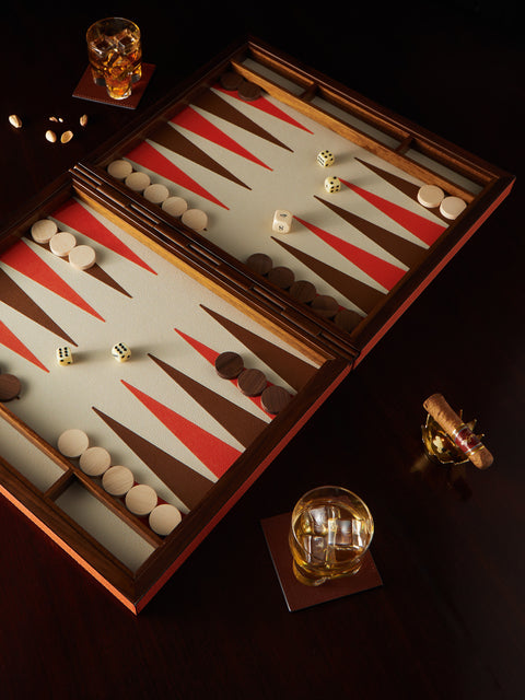 Giobagnara - Leather Backgammon Set -  - ABASK