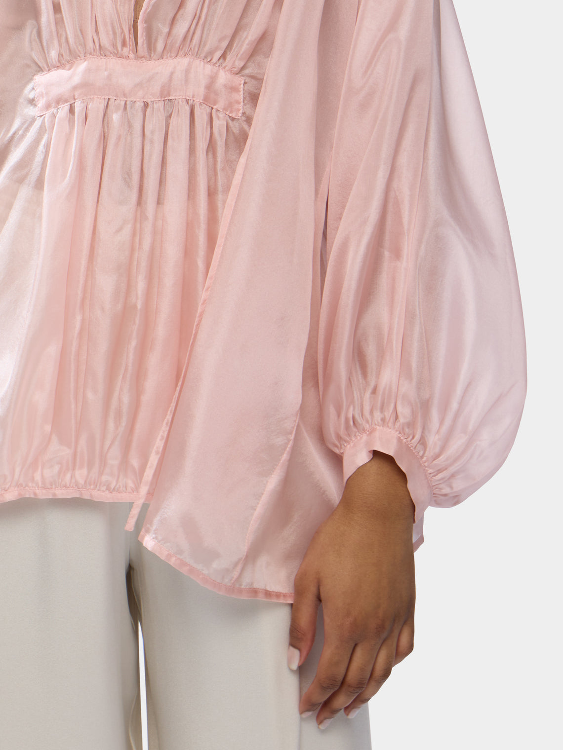 The Hazy Nipple Silk Shirt | One Size