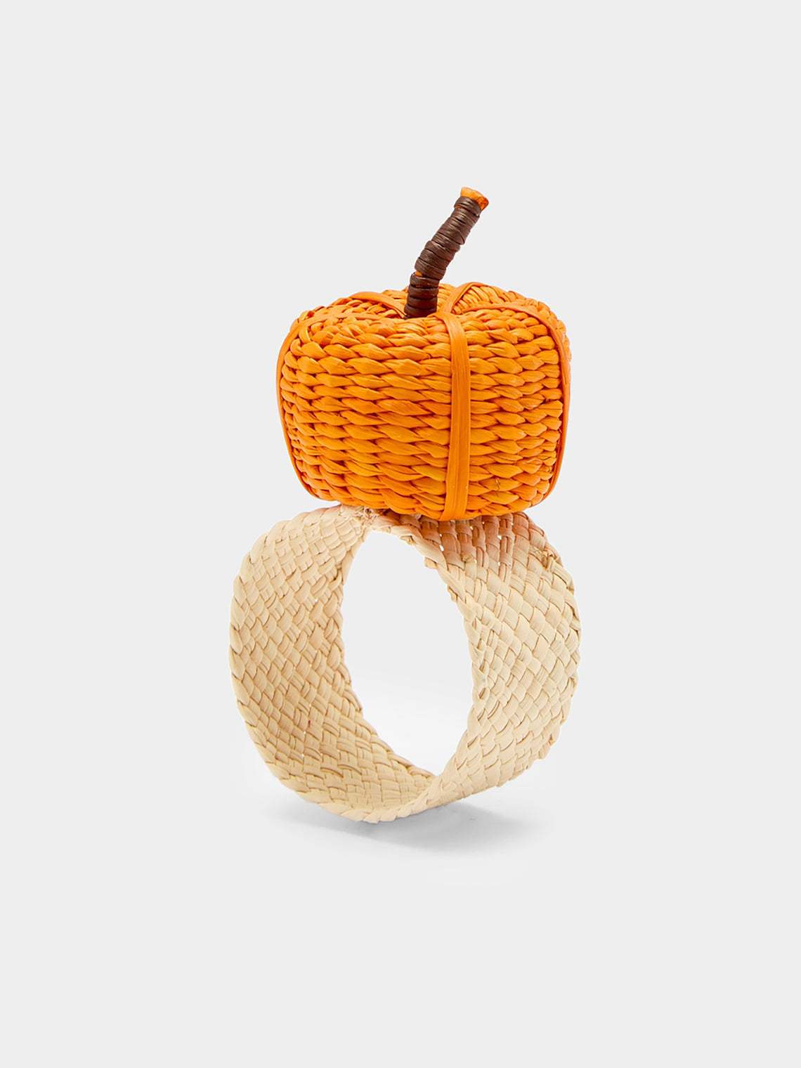 Coro Cora - Thanksgiving Handwoven Iraca Palm Napkin Rings (Set of 4) -  - ABASK - 