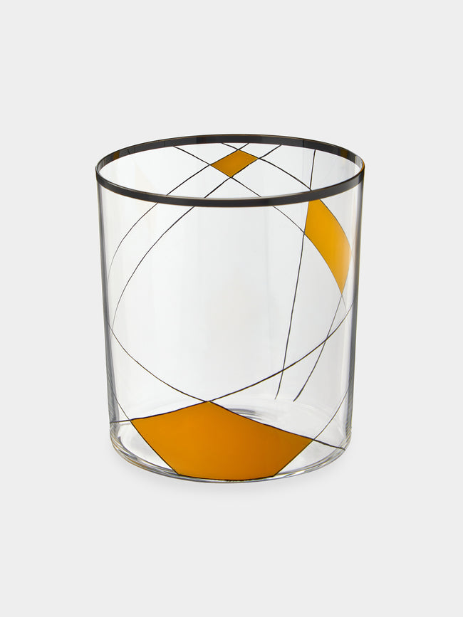 Lobmeyr - Neo Enamel Hand-Painted Crystal Tumbler - Yellow - ABASK - 