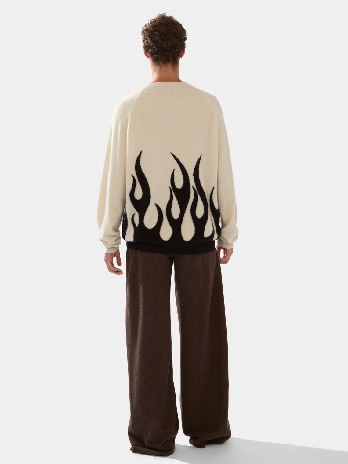 Frenckenberger - Sylvie Fleury Flame Cashmere R-Neck Sweater -  - ABASK