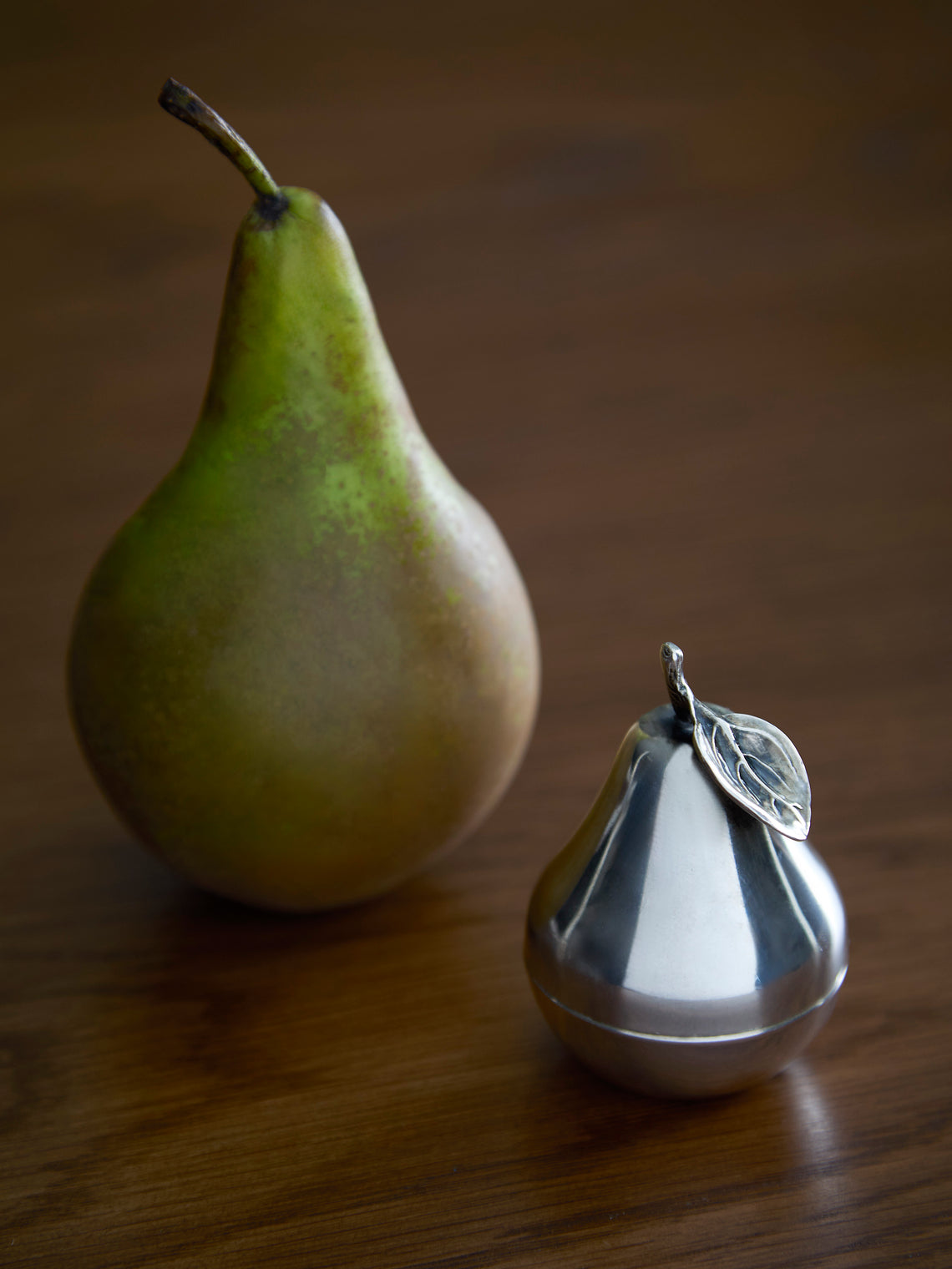 Antique and Vintage - Mid-Century Solid Silver Pear Pot -  - ABASK