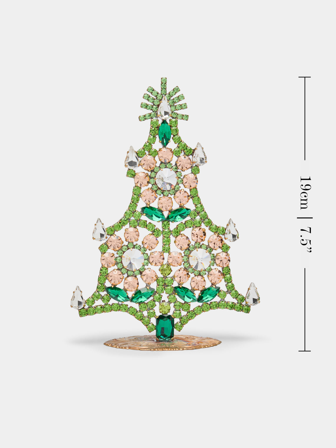 Antique and Vintage - 1930s Czech Jewelled Small Christmas Tree -  - ABASK