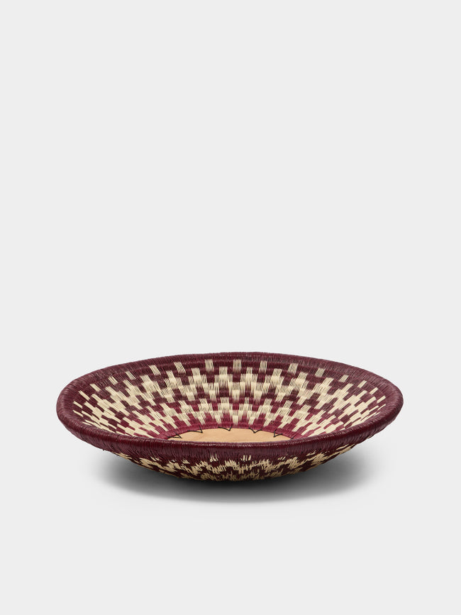 CasaLatina - Marsala Handwoven Werregue Palm Fruit Bowl -  - ABASK - 