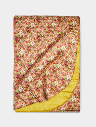Loretta Caponi - Floral Quilted Cotton Eiderdown Quilt -  - ABASK - 