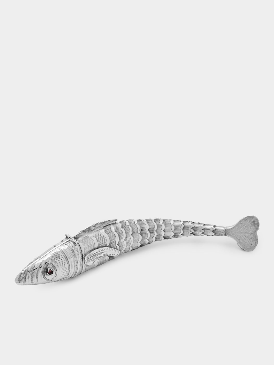 Antique and Vintage - 1900s Solid Silver Articulating Fish -  - ABASK