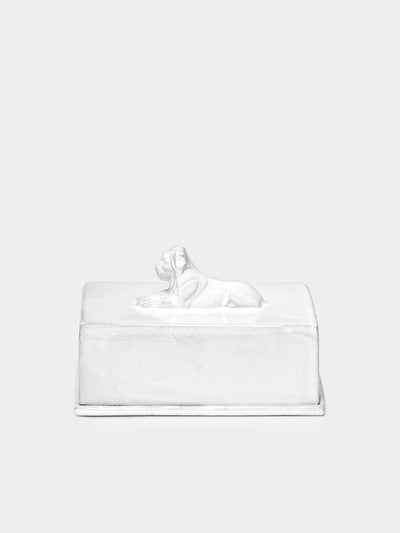 Astier de Villatte - Lion Hand-Glazed Ceramic Butter Dish -  - ABASK - 