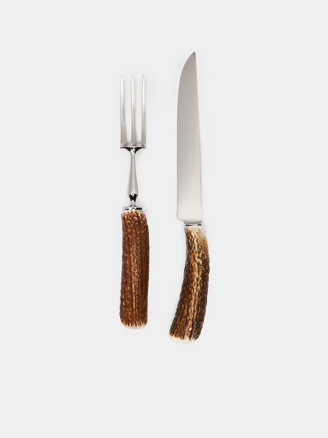 Lorenzi Milano - Stag Antler Carving Set -  - ABASK - 