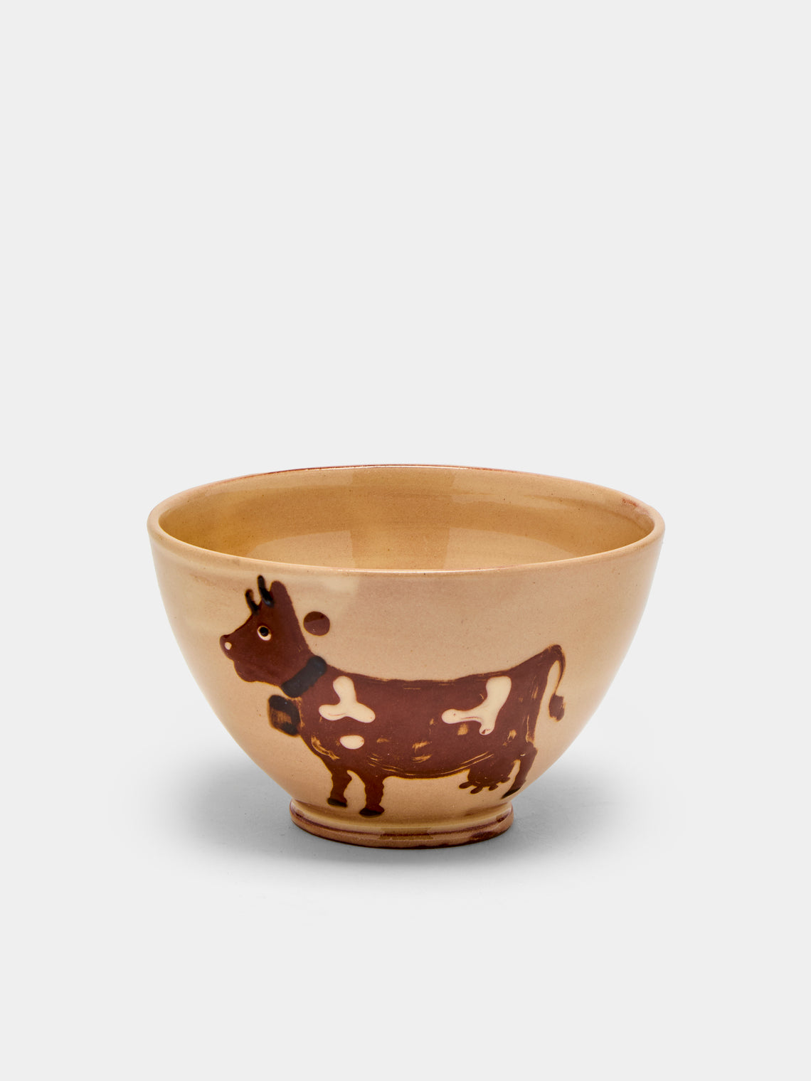 Poterie d’Évires - Cows Hand-Painted Ceramic Cereal Bowls (Set of 4) -  - ABASK