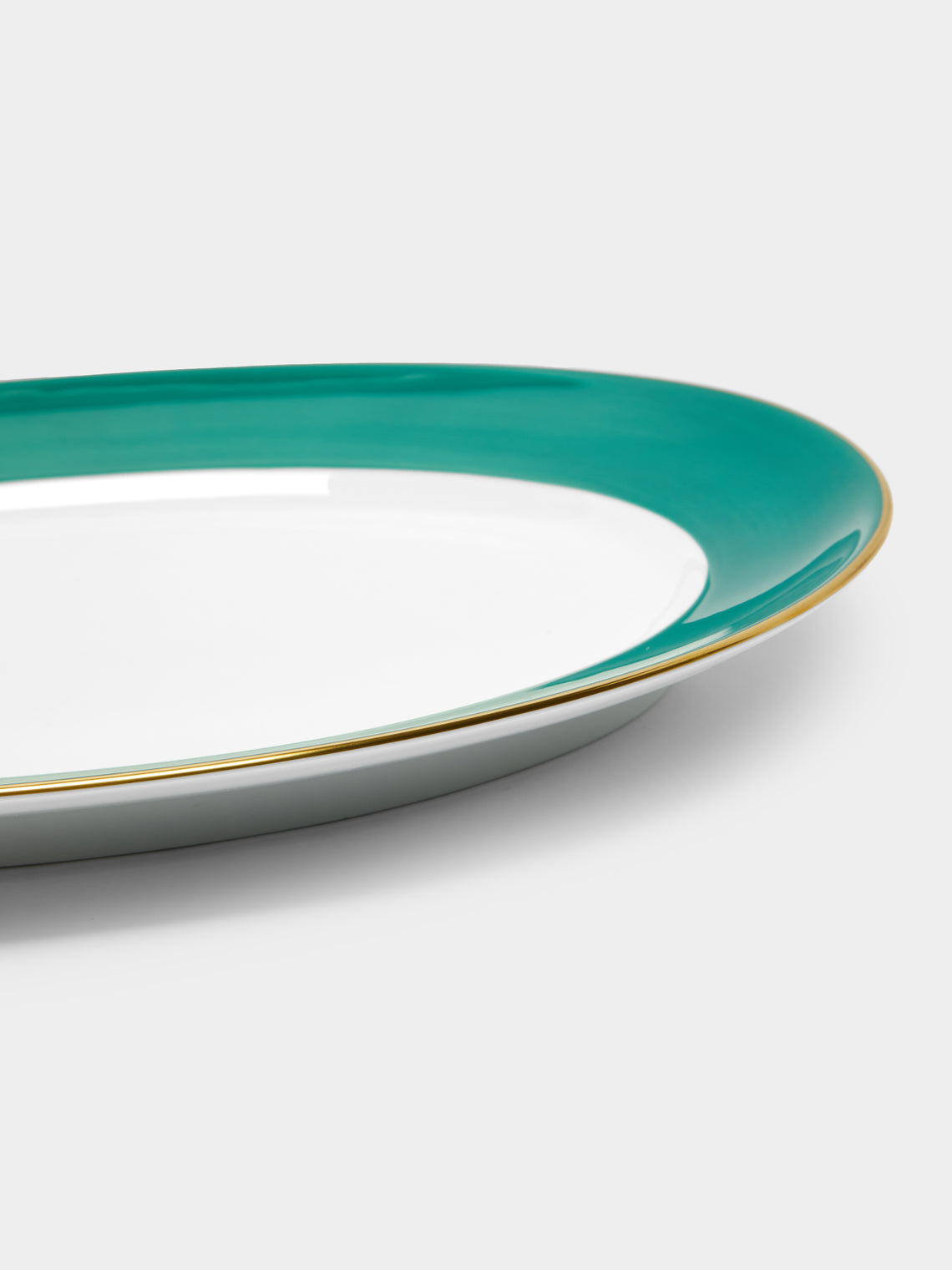 Robert Haviland & C. Parlon - Coco Hand-Painted Porcelain Oval Serving Platter -  - ABASK