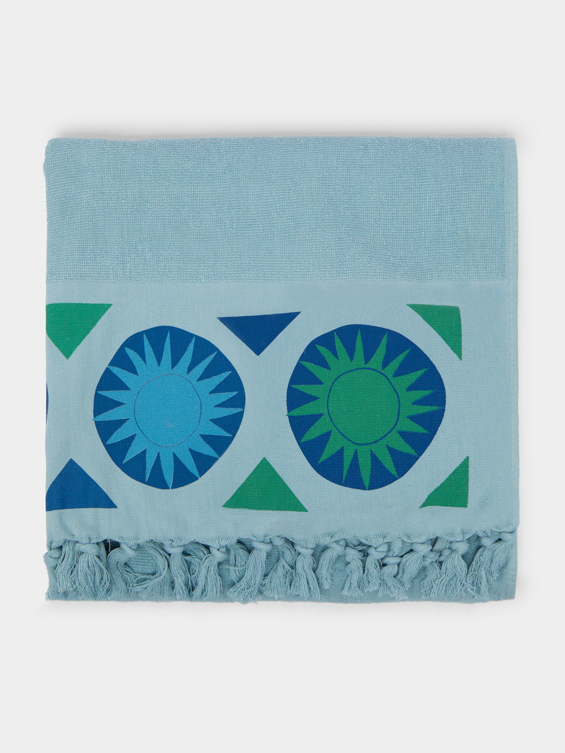 Malaika - Sunshine Hand-Printed Cotton Beach Towels (Set of 2) -  - ABASK - 